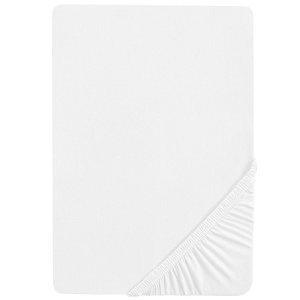 Cearsaf elastic roba Safe Asleep 60x120 cm - 70x140 cm, 100 bumbac, alb