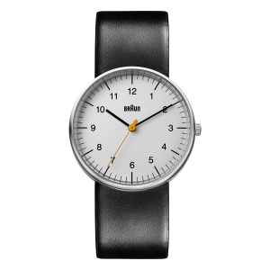 Ceas analogic pentru barbati Braun BN0021BKG, 38mm, curea din piele neagra