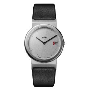 Ceas analogic unisex Braun AW50, cu data, curea din piele, 34mm, fabricat in Germania - Img 2