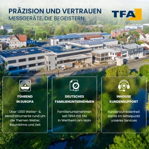 Ceas digital de perete TFA Dostmann XL, negru, cu termometru si higrometru - Img 5