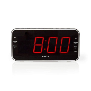 Ceas digital NEDIS cu proiectie, 2 alarme, negru - Img 1