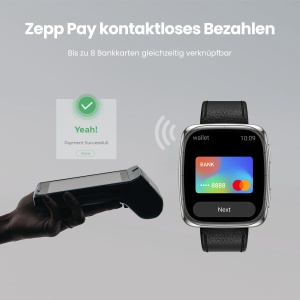 Ceas inteligent Amazfit Active 2, 43mm, AMOLED, GPS, 10 zile autonomie, banda din piele neagra - Img 7
