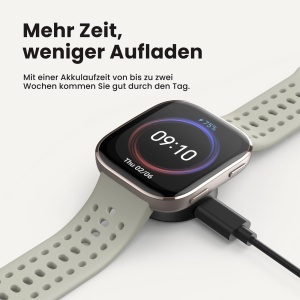 Ceas inteligent Amazfit Bip 6, 46mm, AMOLED 1.97, GPS, 14 zile autonomie, Negru - Img 2