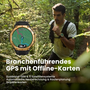 Ceas inteligent Amazfit T-Rex 3 Pro 48mm AMOLED, GPS Dualband, 180 Sportmodi - Img 3