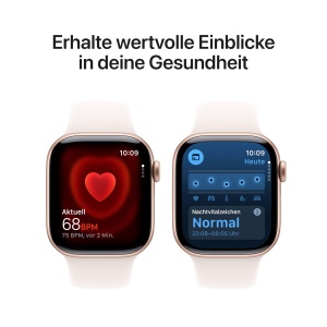 Ceas inteligent Apple Watch Series 11 GPS 42 mm, Aluminiu roz, Bratara sport roz - Img 4