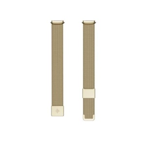 Ceas inteligent Fitbit Luxe cu bratara metalica, argintie, marime universala