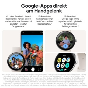 Ceas inteligent Google Pixel Watch 3, 45 mm, urmarire ritm cardiac, negru mat - Img 7