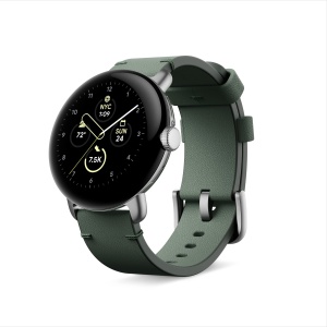 Ceas inteligent Google Pixel Watch Bratara din piele naturala, verde, mare