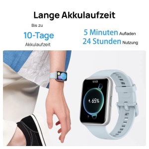 Ceas inteligent HUAWEI Watch FIT 2, 1.74 inch AMOLED, Bluetooth, Isle Blau - Img 6
