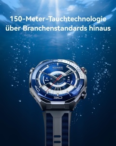 Ceas inteligent HUAWEI Watch Ultimate 2, GPS, 20 ATM, albastru - Img 3