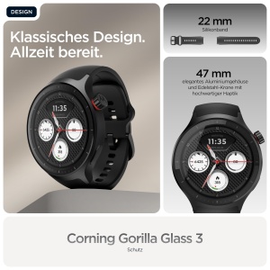 Ceas inteligent Motorola Moto Polar negru, 47 mm, cu GPS si autonomie de 13 zile - Img 2
