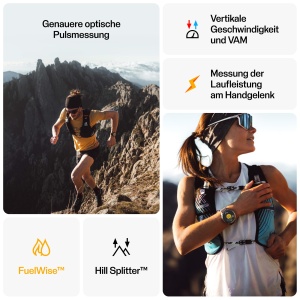 Ceas inteligent Polar Grit X2 Pro, GPS, display AMOLED, titan - Img 6