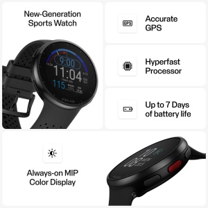 Ceas inteligent Polar Pacer Pro GPS, ultrausor, cu barometru, pentru sportivi - Img 3