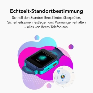 Ceas inteligent TCL MOVETIME Family Watch 2, GPS, 2MP camera, 1,54 display, albastru - Img 4
