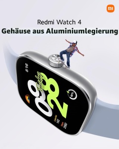 Ceas inteligent Xiaomi Redmi Watch 4, AMOLED 1.97, 390 x 450 pixeli, culoare argintie - Img 5