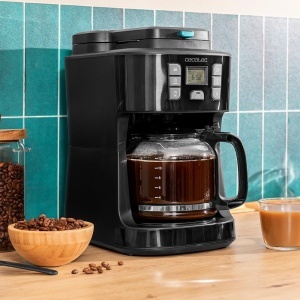 Cecotec Drip Coffee 66 Grind & Drop. 1086 W, rasnita cu lame, pana la 12 cani, tehnologie Extremearoma, aparat de cafea digital cu picurare, otel inoxidabil, cu oprire automata - Img 3