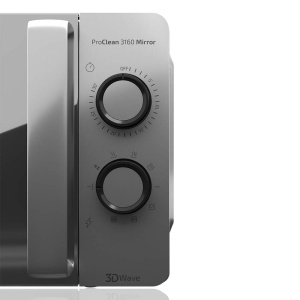 Cecotec Microondas ProClean 3160-Mirror, 20 L, acoperire Ready2Clean, gratar 800 W, 9 niveluri, cronometru de 30 de minute, tehnologie 3 D Wave, argintiu, usa cu oglinda. - Img 6