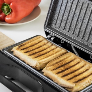Cecotec Toast Grill Surface.Sandwich Maker cu acoperire antiaderenta, capacitate pentru 2 sandvisuri, suprafata gratar, maner Cold Touch, Cable Retriever, 750 W. - Img 5