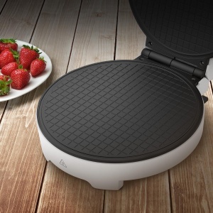 Cecotec Waffle Iron Fun Gofrestone Cone. Fier de vafe cu 1000 W, suprafata din otel inoxidabil, 1-5 vafe in forma de inima sau o vafa mare, placa antiaderenta, indicator luminos, protectie la supraincalzire - Img 7