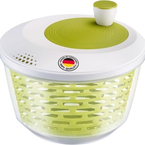 Centrifugare pentru salata Westmark, capacitate: 4,4 litri, o 23,5 cm, plastic, fara BPA, filare culoare: transparent/alb/verde, 243022EA - Img 1