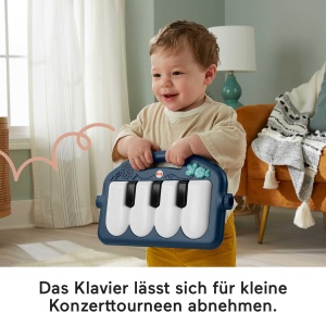 Centru de joaca Fisher-Price cu pian muzical, marine, pentru bebelusi - Img 5