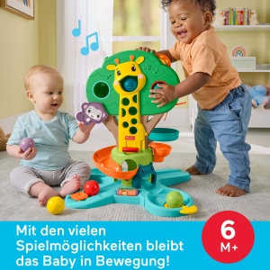 Centru de Joaca Fisher-Price Dschungelbaum cu Muzica, 6 Bile, Interactiv - Img 2