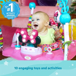 Centru de joaca pentru bebelusi Bright Starts, Minnie Maus, 12 activitati, 360 rotire - Img 2