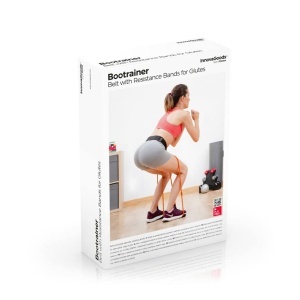 Centura Fitness InnovaGoods cu Benzi de Rezistenta, 40 lb, NegruPortocaliu - Img 8
