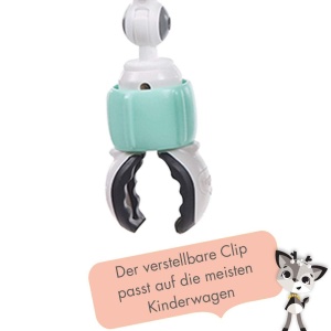 Cerc de joaca Tiny Love Sunny Stroll cu jucarii interactive, pentru bebelusi, cu clipsuri universale - Img 2