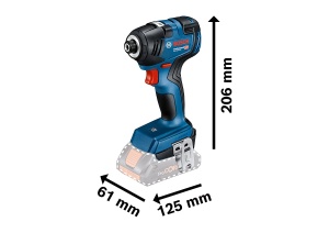 Cheie de impact cu acumulator Bosch Professional 18V GDR 18V-200 (cuplu maxim 200 Nm, incl. insertie 1/2 L-BOXX pentru accesorii, insertie L-BOXX, L-BOXX, fara baterie/incarcator) - Img 2