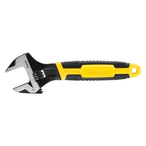 Cheie reglabila Stanley 200 mm, Bi-Material, design compact