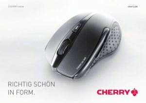 CHERRY MW 3000, mouse ergonomic wireless pentru dreptaci, wireless 2.4 GHz, 6 butoane, senzor optic, laturi cauciucate, alimentat cu baterie, negru - Img 7