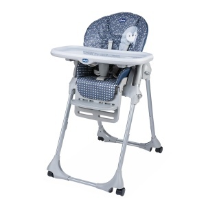 Chicco Polly Easy Scaun inalt si balansoar pentru bebelusi cu inaltime si suport pentru picioare reglabile 4 roti inchidere compacta de la 6 luni la 3