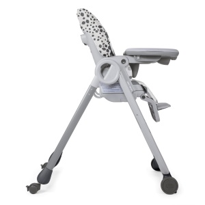 Chicco Polly Progres5 Scaun inalt reglabil de la nastere pana la 3 ani (15 kg), Scaun inalt pentru copii cu functie de inclinare si scaun inaltator, cu 4 roti si inchidere compacta - Img 4