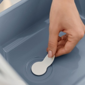 Chiuveta pentru copii Rotho Babydesign Kiddy Wash, albastra, cu oglinda integrata - Img 6