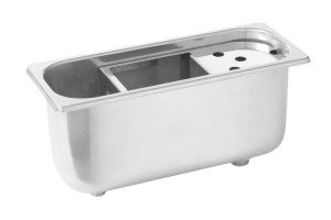 Chiuveta pentru spalat cupe inghetata HENDI, din inox AISI 304, 270x111x115mm - Img 5