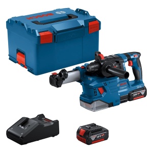 Ciocan rotopercutor Bosch Professional GBH 18V-22, 18V, 2x 4.0Ah, cu incarcator rapid