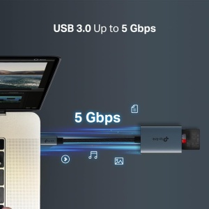 Cititor SD si microSD TP-Link UA430C USB 3.0 Type-C, 200 MBs - Img 5