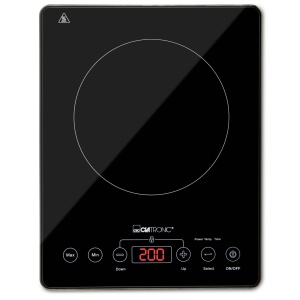 Clatronic(r) Plita cu inductie | Plita cu incalzire prin inductie in cateva secunde | Soba cu ECO-Save pentru o economie de timp de 55% | Plita cu inductie cu detectare automata a oalei | EKI 3569