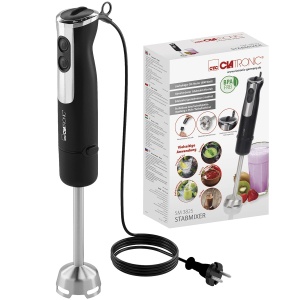 Clatronic Stabmixer SM 3825 800W ArgintiuNegru Turbo Function