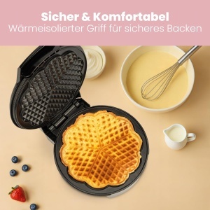 Clatronic WA 3491 Waffle Maker Negru Placi Antiaderente Diametru 18 cm - Img 5