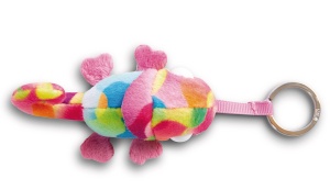 Clesa cu charm NICI Chamaleon Candymon 8cm, roz, din plus reciclabil - Img 3