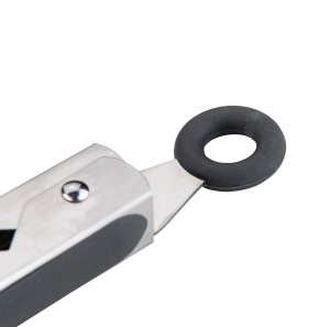 Cleste multifunctional din inox si silicon, 27 cm, rezistent la 230C, Chefkoch - Img 4