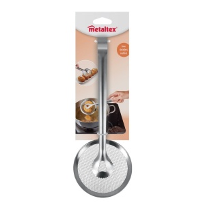 Cleste multifunctional Metaltex 204104010 3 in 1 inox pentru prajit si scurs alimente - Img 4