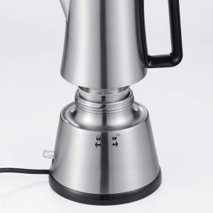 Cloer 5928 Moka Maker, "Espressor electric", 3-6 cani, insertie din otel inoxidabil, oprire de siguranta, supapa de siguranta, comutator de pornire/oprire, 365 W, otel inoxidabil - Img 3