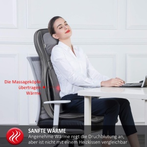 COMFIER Shiatsu Massagesitzauflage cu masaj Shiatsu rulare vibratii si aer comprimat functie de incalzire - Img 5