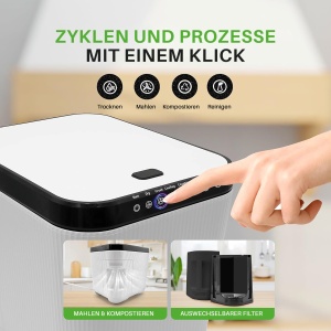 Composter electric Nutrichef 3L, auto-curatitor, 550W, design compact - Img 2