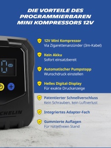 Compresor auto MICHELIN Air Power Easy 12V, 144W, Auto-Stopp, Digital - Img 2