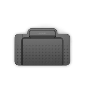 Comutator de picior USB Philips ACC2310, derulare inapoi cu 3 pedale, derulare rapida inainte, redare, plug and play, fara software, antracit - Img 4