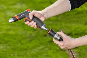 Conector pentru furtun Gardena Premium Wasserstop 13 mm - 15 mm, cu Knickschutz si rezistent la inghet - Img 2
